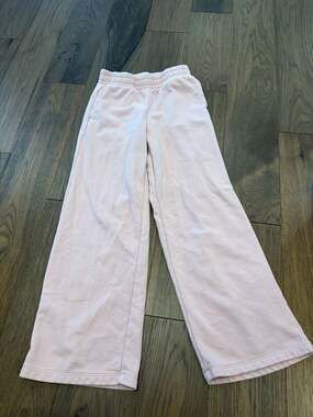 Gap Kids Girls Light Pink Wide-Leg Sweatpants